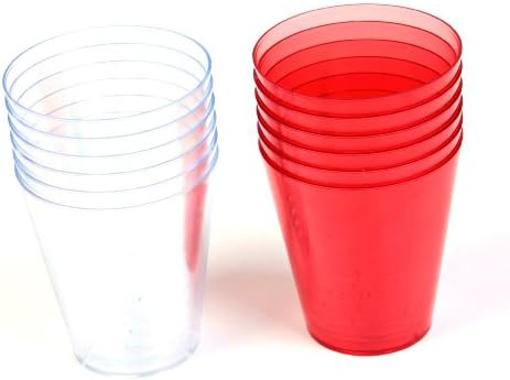 The Bar Clear Plastic Shot Glasses, Set of 12
