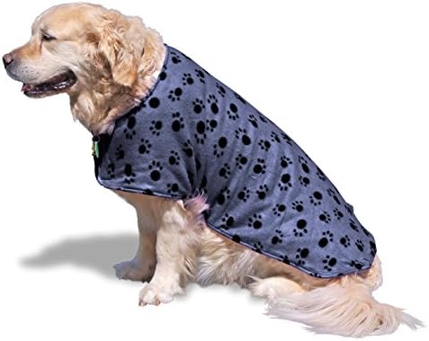 SeaDog Pro Dog Drying Towel Jacket. Microfiber lining absorbs water. Fleece outer keeps your pet warm. Super Fast Drying! Best coat for after bath, swim, wet walks or beach trips. Comfy Secure Fit