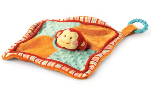 41twGmTrXYL Russ Berrie Babies Love To Learn Activity Blankie, Monkey