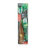 Radius Source Tooth Brush, Medium Bristles, (Adult), 1 Toothbrush + Refill, Colors May Vary (Pack of 3)