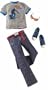 BARBIE Fashion Fever Outfits Ken Guy Time Malibu Surf Toy N4873