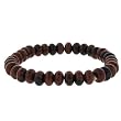 8mm Rondell Stretch Bracelet - Mahogany Obsidian