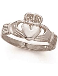 14kt White Gold Claddaugh Ring Size 7