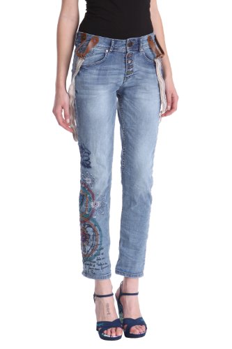 Desigual Women's Tinto Denim, Light Wash Blue
