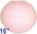 Pale Pink Chinese/Japanese Paper Lantern/Lamp 16" Diameter - Just Artifacts Brand