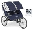 Performance Series Double Jogging Stroller-RedSilver