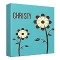Two Flowers Canvas Kids Wall Décor