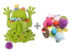 Boon Frog Pod Deluxe with Bath Toys