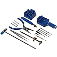 SE 16 PC Watch Battery & Band Replacement Tool Kit (Blue)