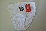NFL Licensed Oakland Raiders Women's White Panties Underwear Size Medium (6)