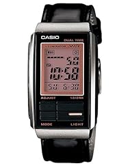 Casio #LA201WBL-1A Womens Futurist Leather Band Alarm Chronograph Digital Watch
