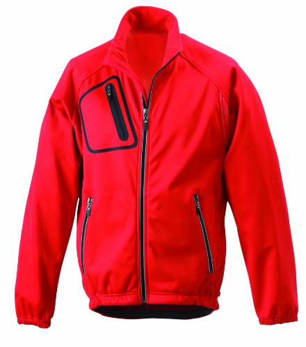 James & Nicholson Herren Softshell Jacket Bike, red, M, JN334 rd Preisvergleich