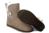 「UGG australia/アグオーストラリア ugg ムートンブーツ ugg クラシックショート 新作モデル【 UGG Bailey Button】 アグ ベイリーボタン ショートブーツ 2way 5803 シープスキン ムートンブーツ 6色 (US5(22cm), sand)」の画像