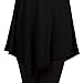 DRSKIN] Women Handkerchief Hem Long Sleeve Tunic Top (XL, Black)