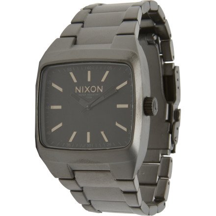 Nixon Manual II Watch - Men's Matte Black/Matte Gunmetal, One Size