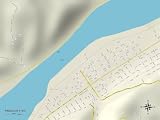 Political Map of Paden City, WV Photographic Poster Print, 18x24