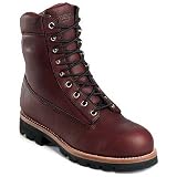 Men's Chippewa Goodyear Cushion Vibram Leather Lace-Up 8" Work Boots