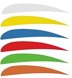 Martin Archery Die Cut Feathers 4 inch, Dozens, Right Wing Orange