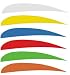 Martin Archery Die Cut Feathers 4 inch, Dozens, Left Wing Yellow