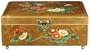 Luxury Romantic Gift Idea Woman - 11" Clementina Fine Lacquered Jewelry Box Chest - Gold