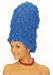 Tall Blue Beehive Marge Wig