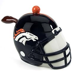 Denver Broncos NFL Ceramic Soup Tureen or Cookie Jar (9x8.5")"