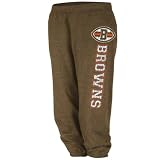 Cleveland Browns Ladies Brown Sports Princess Cropped Fleece Pants (Medium)