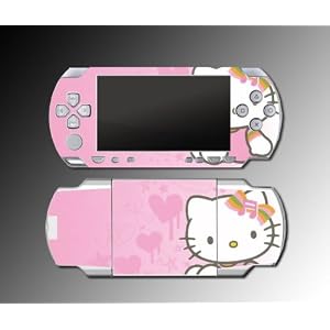 Pink Hello Kitty Cute Princess Fairy game SKIN 5 for Sony PSP