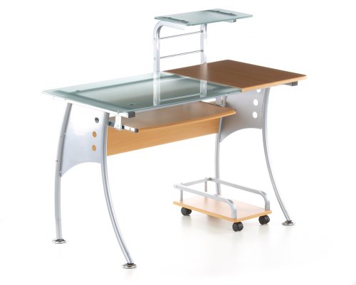 HJH Office/Buerostuhl24 673902 Computertisch Ergon buche