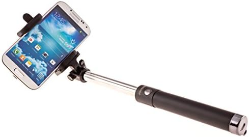 Bluetooth Monopod Selfie Stick By JOYMEI: Best Expendable Self-Portrait Stick For iPhone or Android - Ultra Compact Wireless Camera Shutter With Adjustable Phone Holder - Never Miss A Fun Moment Again