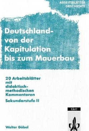 Deutschland, Von der Kapitulation bis zum Mauerbau