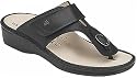 Womens Finn Comfort Black Nappa Phuket Comfort Shoe - Sandal, (Anatomically shaped heel cup for ultimate fit)