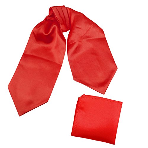 DRC1E01 Multiple Colors Solid Soft Stain Evening Ascot Handkerchief By Dan Smith