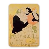 Reine de Joie, 1892 (colour litho) by Henri.. - Mouse Mat Art247 Highest Quality Natural Rubber Mouse Mats - Mouse Mat