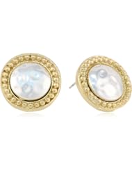 NINE WEST VINTAGE AMERICA "Calico Duo" Two-Tone Stud Earrings