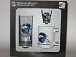 DENVER BRONCOS 3 Piece Team Logo COFFEE MUG / SHOT GLASS / Glass BEER MUG Set