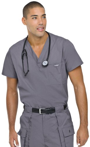 Landau 7594 Men's Vented Scrub Top