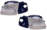 1996 (96) Ford F250 Headlight Assembly (with Bracket) - One Pair (Both Driver and Passenger Sides) - DOT Certified Headlamp