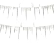 9' Ice Palace Iridescent Twisted Icicle Christmas Garland