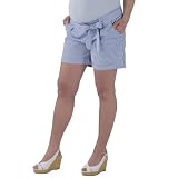Liz Lange  for Target  Tie-Waist Shorts - Blue/ White