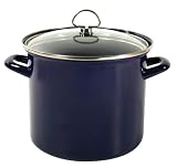 Review Chantal 33-210S BL / Chantal Enamel-On-Steel 5.8 Quart Soup Pot, Cobalt Blue