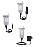 Deluxe Kit for the Samsung SCH-A603 includes a USB cable with Car and Wall Charger - Gomadic Brand w/ TipExchange Technology