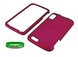 Magenta Rubberized Hard Case for Motorola Atrix 4G MB860 Phone, AT&T