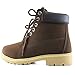 Women's DailyShoes Lace-Up Ankle Padded Collar Work Combat Ladies Hard Toe Booties