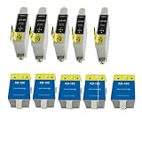 *TITOPATEN* 10x Kodak Nr. 10 SET passend für Kodak Hero Office 6.1. Kompatible premium XL Druckerpatronen in 5x Farbe und 5x Schwarz. Sehr gute Laufleistung und Preiswert!
