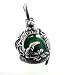  : SAVE THE RAINFOREST GREEN AVENTURINE SPHERE STERLING SILVER PENDANT