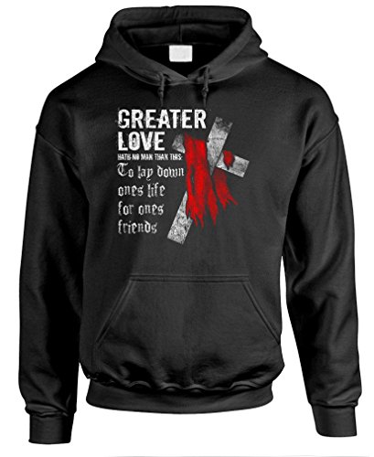 LSA APPAREL - GREATER LOVE - Mens Pullover Hoodie
