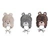 Sterntaler Baby Winter Hat with Ear Flaps 'Bear' Grey, 5-6 mth - available in different colour and sizes