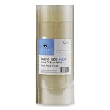 S.P. Richards Company Package Sealing Tape, 3"Core, 1-7/8 x 164 Feet, 6-Pack, Clear (SPR60041)