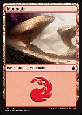 Magic: the Gathering - Mountain (259/264) - Dragons of Tarkir - Foil